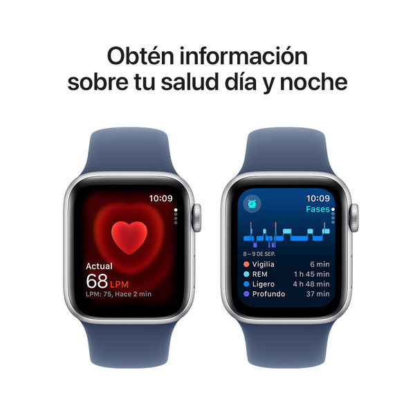 Apple watch se 40mm gps silver aluminum sport band denim 5