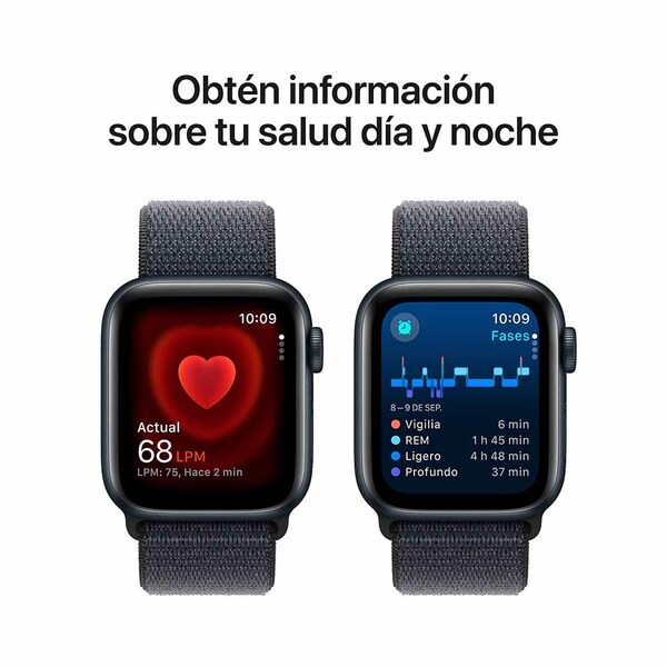 Apple watch se 40mm gps midnight aluminum sport loop ink 5