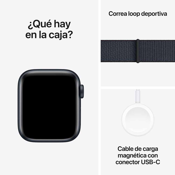 Apple watch se 40mm gps midnight aluminum sport loop ink 7
