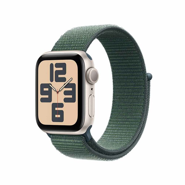 Apple watch se 40mm gps starlight aluminum sport loop lake green 1