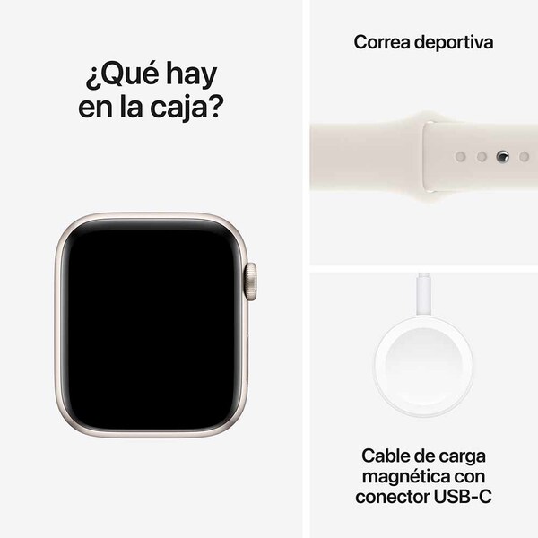 Apple watch se 44mm gps starlight aluminum sport band starlight 7