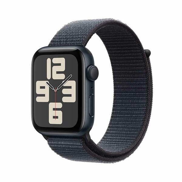 Apple watch se 44mm gps midnight aluminum sport loop ink 1