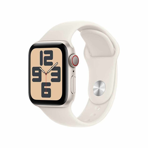 Apple watch se 40mm lte starlight aluminum sport band starlight 1