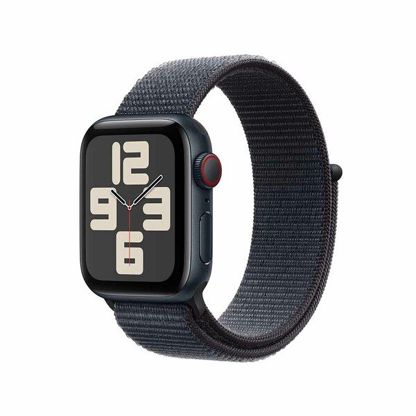 Apple watch se 40mm lte midnight aluminum sport loop ink 1