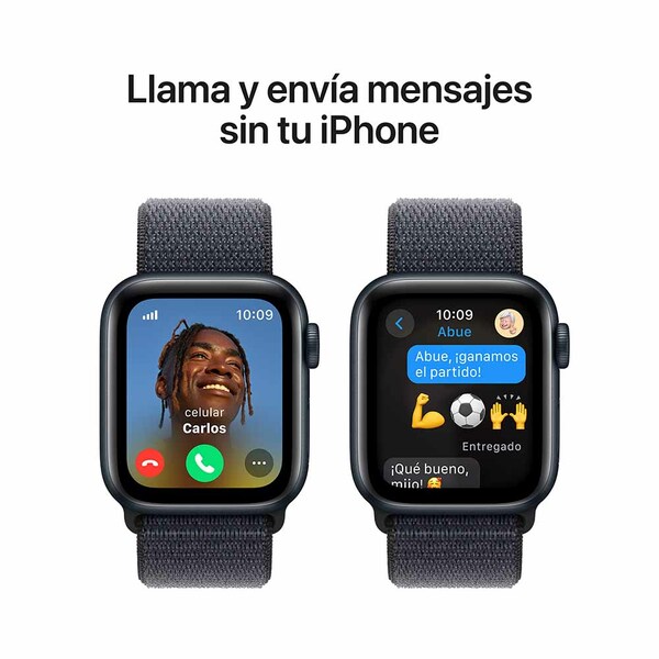 Apple watch se 40mm lte midnight aluminum sport loop ink 4