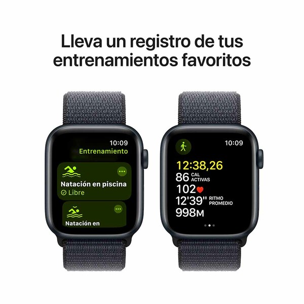 Apple watch se 44mm lte midnight aluminum sport loop ink 6