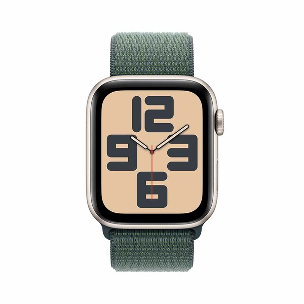 Apple watch se 44mm lte starlight aluminum sport loop lake green 2