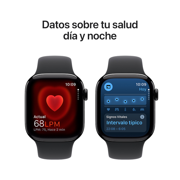 Apple watch series 10 42mm gps jet black aluminum sport band black 5