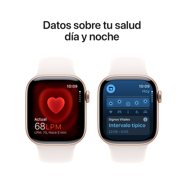 Apple watch series 10 42mm gps rose gold aluminum sport band light blush 5