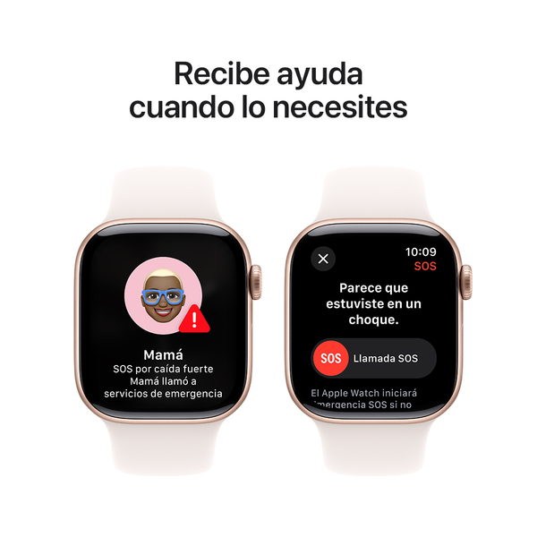 Apple watch series 10 42mm gps rose gold aluminum sport band light blush 6