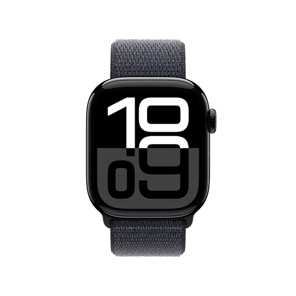 Apple watch series 10 42mm gps jet black aluminum sport loop ink 2