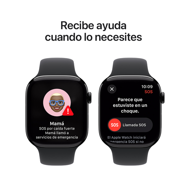 Apple watch series 10 46mm gps jet black aluminum sport band black 6