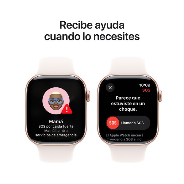 Apple watch series 10 46mm gps rose gold aluminum sport band light blush 6