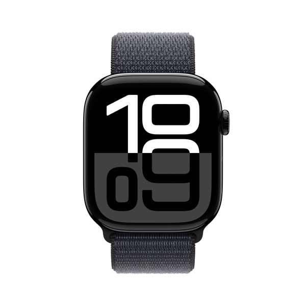 apple watch series 10 46mm lte jet black aluminum sport loop ink 2