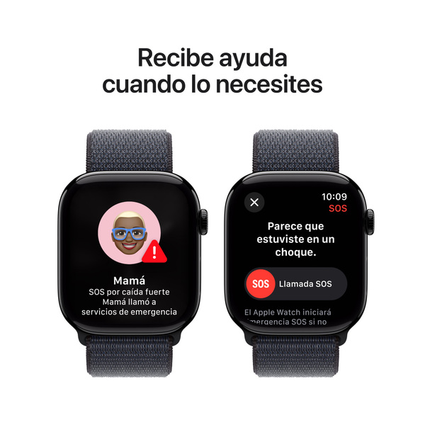 apple watch series 10 46mm lte jet black aluminum sport loop ink 6