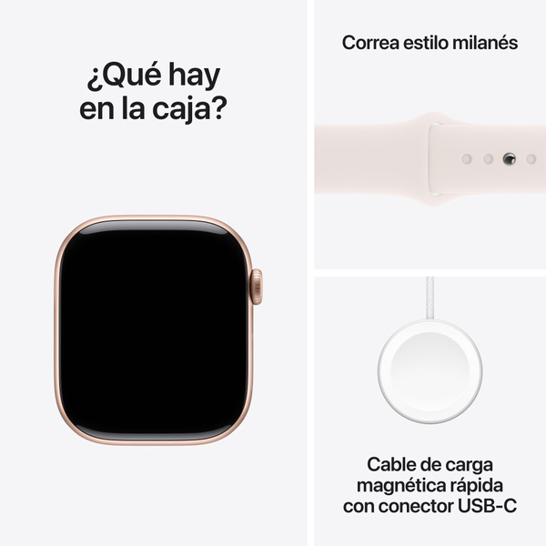 Apple watch series 10 46mm lte rose gold aluminum sport band light blush 9