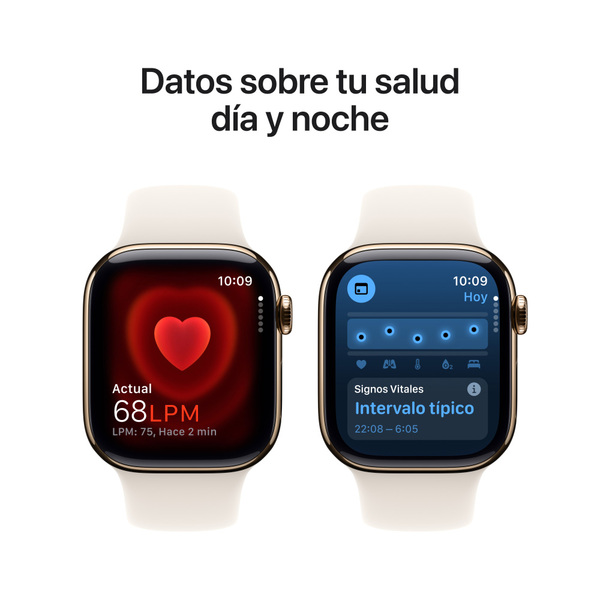 Apple watch series 10 42mm lte gold titanium sport band starlight 5