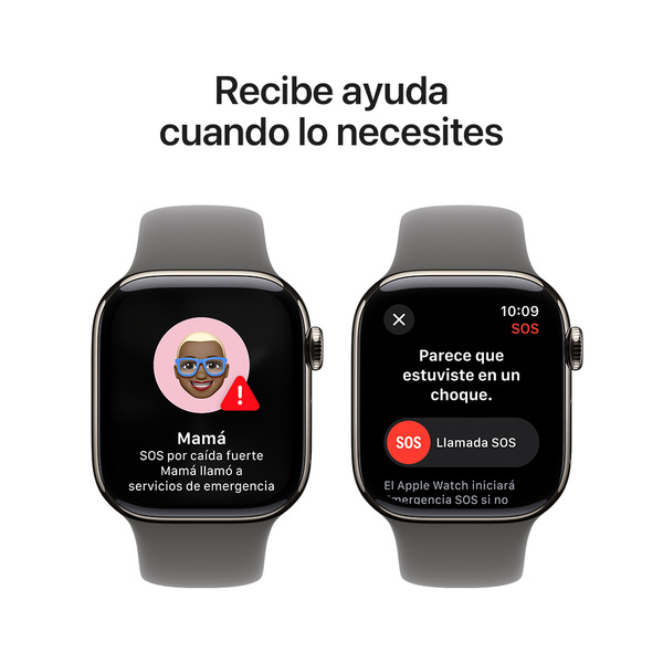 Apple watch series 10 42mm lte natural titanium sport band stone gray 6
