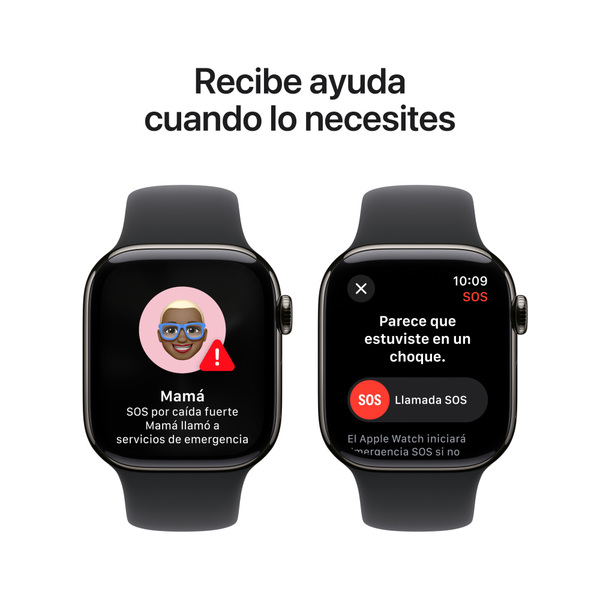 Apple watch series 10 42mm lte slate titanium sport band black 6