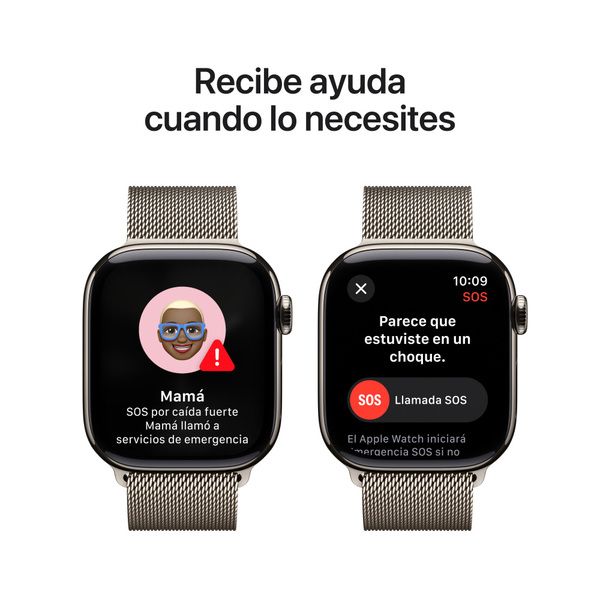 Apple watch series 10 42mm lte natural titanium milanese loop natural 6