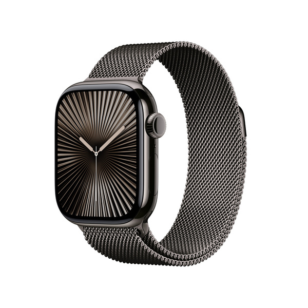 Apple watch series 10 42mm lte slate titanium milanese loop slate 1