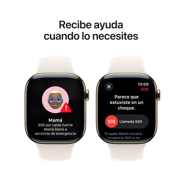 Apple watch series 10 46mm lte gold titanium sport band starlight 6