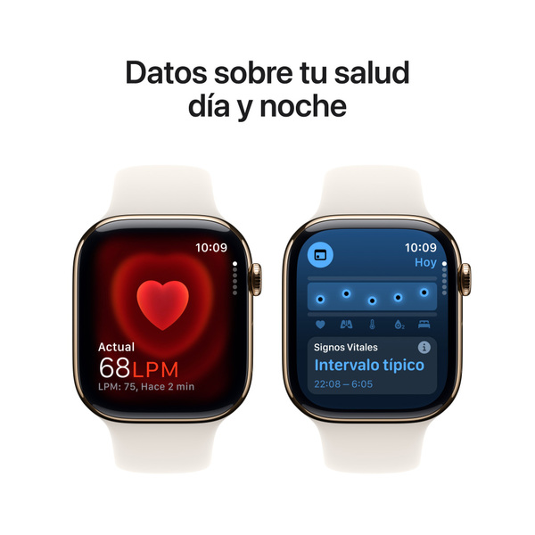 Apple watch series 10 46mm lte gold titanium sport band starlight 5