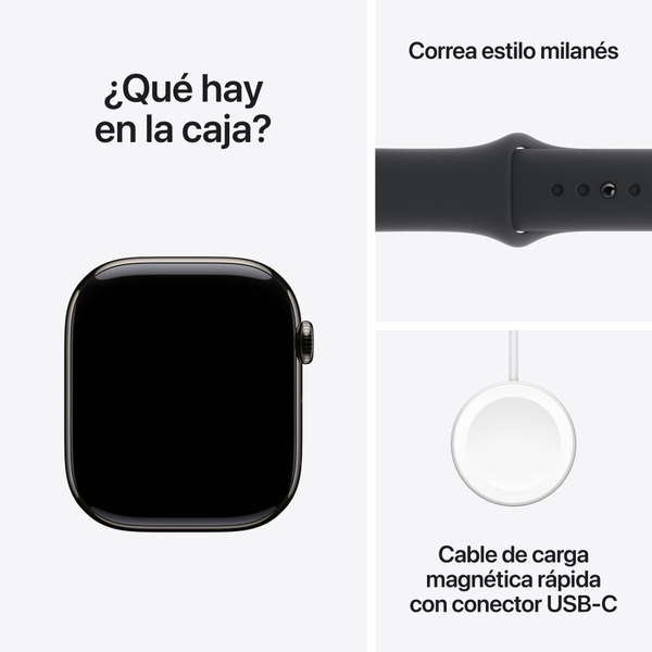 Apple watch series 10 46mm lte slate titanium sport band black 9