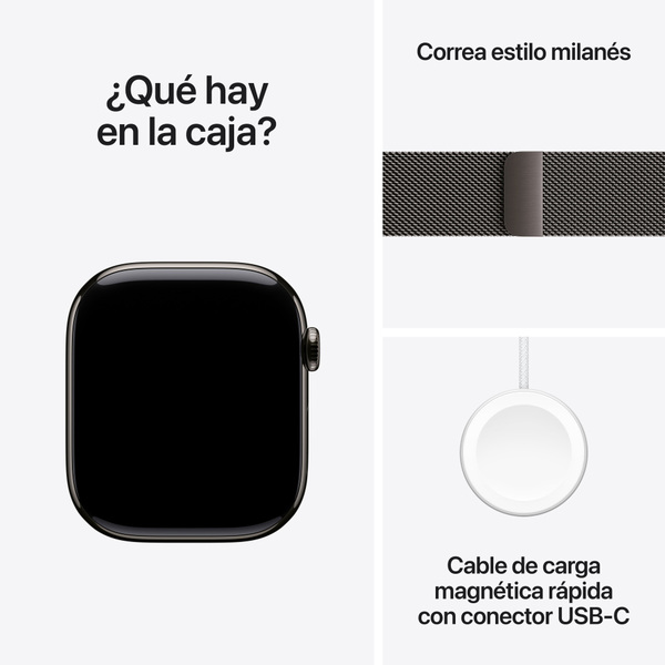 Apple watch series 10 46mm lte slate titanium milanese loop slate 9