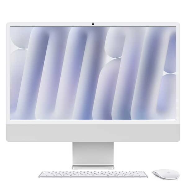 Apple imac m4 chip 4 port 24 in silver 1
