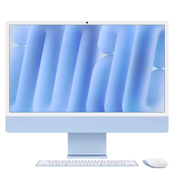 Apple imac m4 chip 4 port 24 in blue 1
