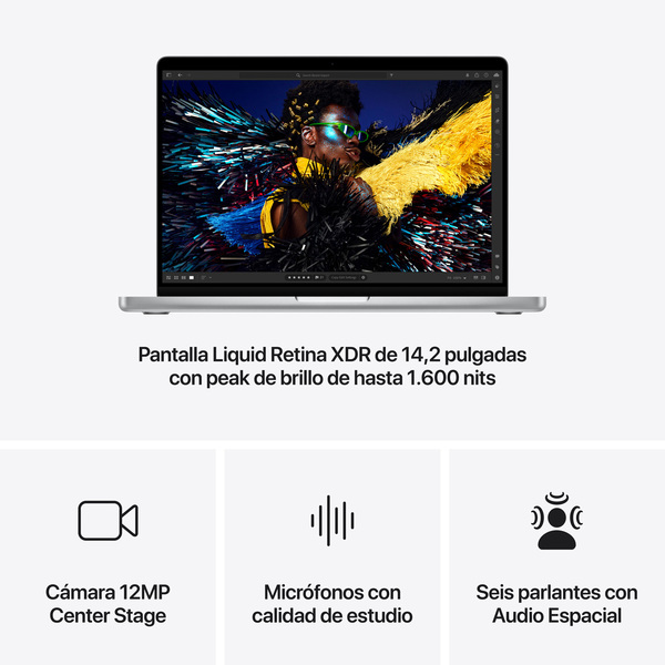 Apple macbook pro 14 inch m4 pro or max chip silver 6