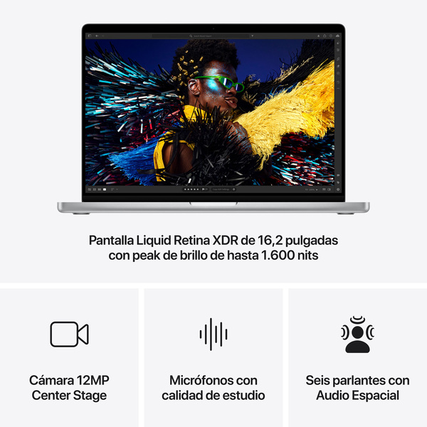 Apple macbook pro 16 inch m4 pro or max chip silver 6