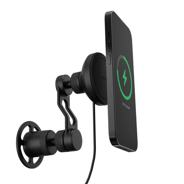 Soporte para auto mophie snap+ con cargador inalámbrico y MagSafe