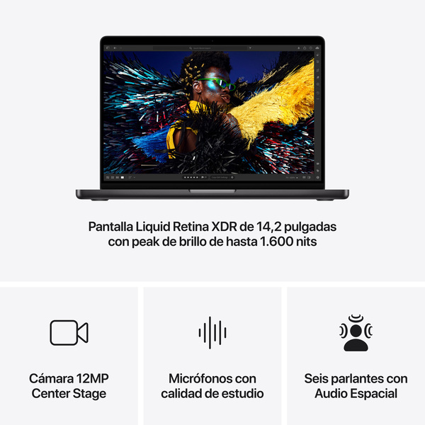 Apple macbook pro 14 inch m4 pro or max chip space black 6