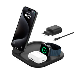 Base de carga plegable 3 en 1 Belkin BoostCharge Pro