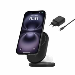 Base de carga inalámbrica doble Qi2 Belkin BoostCharge