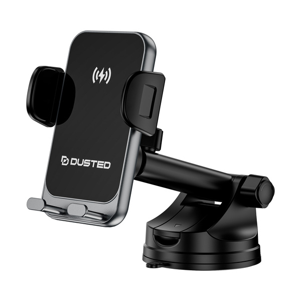 Soporte para auto con cargador inalámbrico robotizado Dusted de 15 W