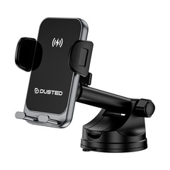 Soporte para auto con cargador inalámbrico robotizado Dusted de 15 W