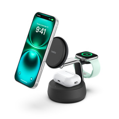 Base de carga inalámbrica triple Qi2 Belkin UltraCharge Pro