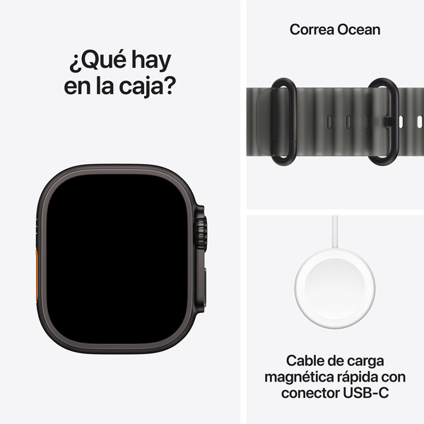 Apple watch ultra 4 49mm gps plus cellular black titanium ocean band translucent black 08