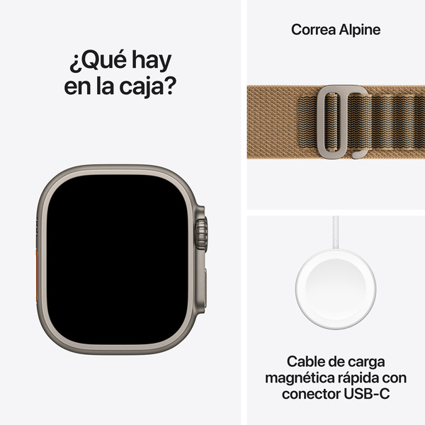 Apple watch ultra 4 49mm gps plus cellular natural titanium alpine loop desert 08