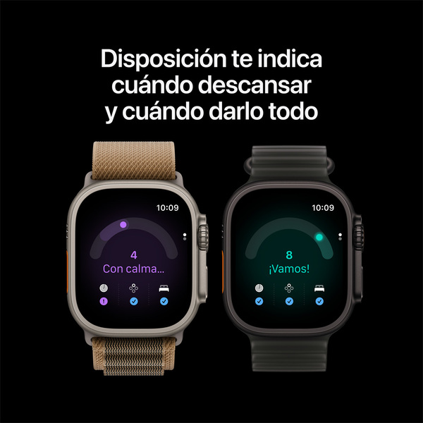 Apple watch ultra 4 49mm gps plus cellular natural titanium trail loop sand 04
