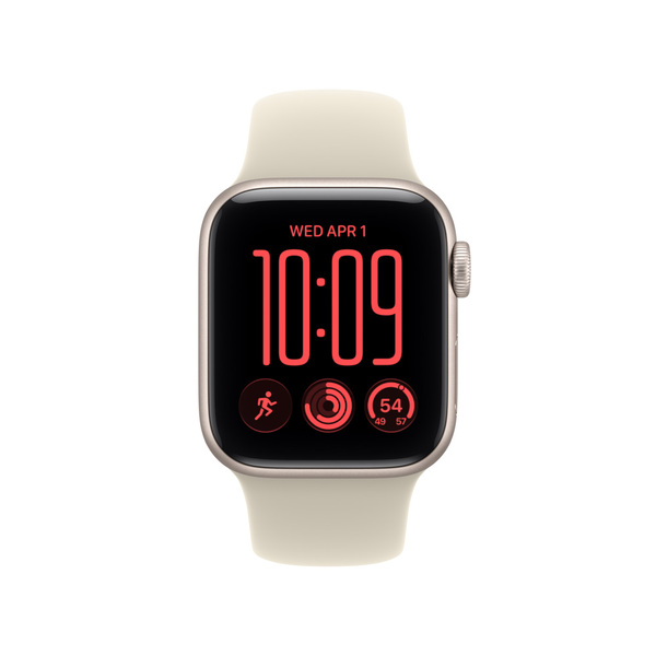 Apple watch se 3 40mm gps starlight aluminum sport band sand 02