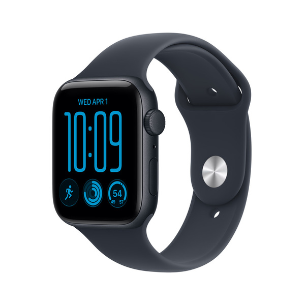 Apple watch se 3 44mm gps midnight aluminum sport band navy blue 01