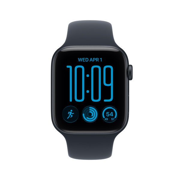 Apple watch se 3 44mm gps midnight aluminum sport band navy blue 02