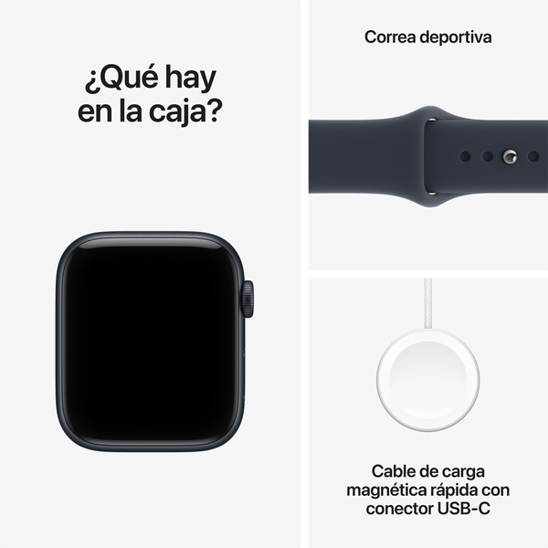 Apple watch se 3 44mm gps midnight aluminum sport band navy blue 08