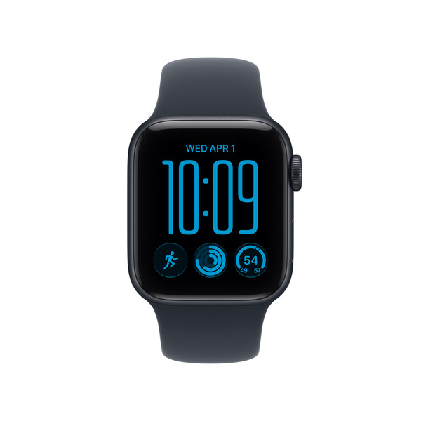 Apple watch se 3 40mm gps plus cellular midnight aluminum sport band navy blue 02