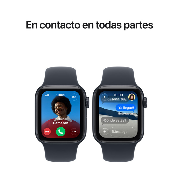 Apple watch se 3 40mm gps plus cellular midnight aluminum sport band navy blue 06