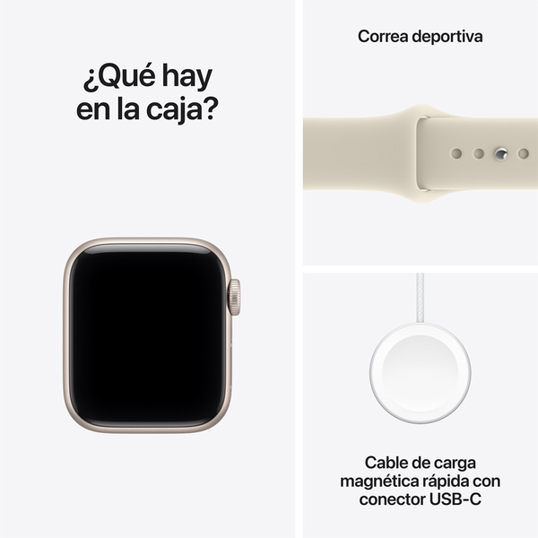 Apple watch se 3 40mm gps plus cellular starlight aluminum sport band sand 08